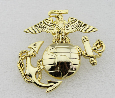 USMC US Marine Corps Logo Badge Solid Copper Replica Movie Props