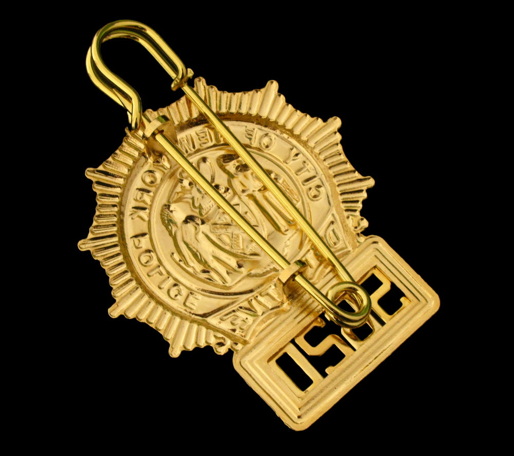 NYPD New York Police Detective Badge Solid Copper Replica Movie Props With No.5620