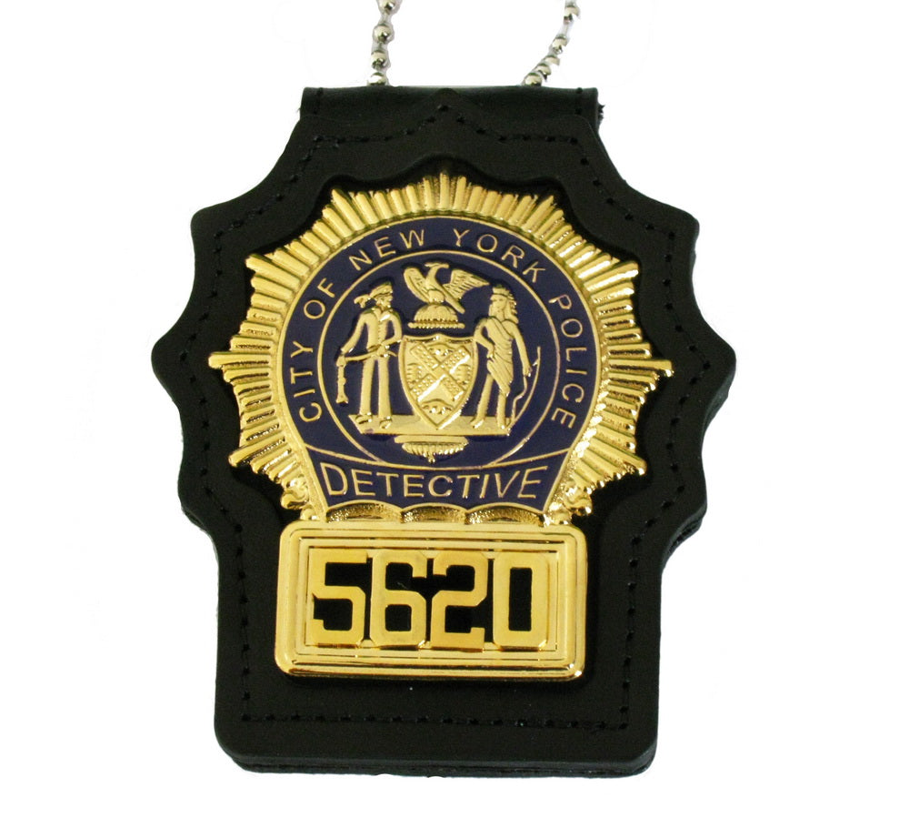 NYPD New York Police Detective Badge Solid Copper Replica Movie Props With No.5620