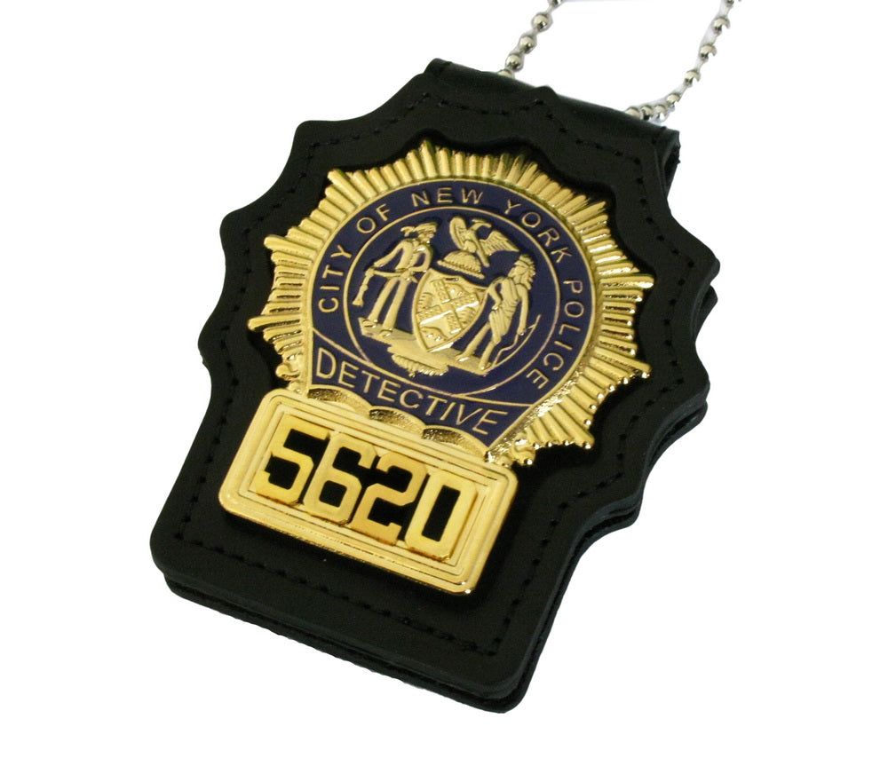 NYPD New York Police Detective Badge Solid Copper Replica Movie Props With No.5620