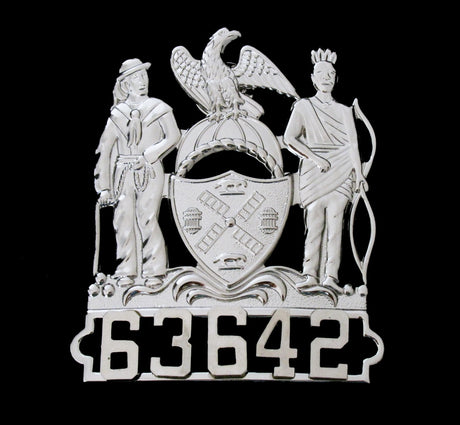 NYPD New York Police Hat Cap Badge Replica Movie Props No. 63642