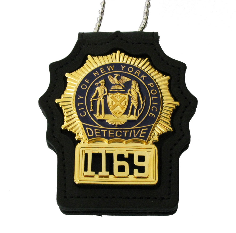 NYPD New York Police Detective Badge Solid Copper Replica Movie Props With No.1169
