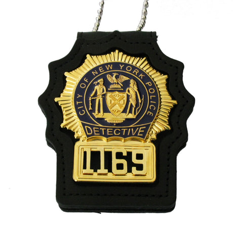 NYPD New York Police Detective Badge Solid Copper Replica Movie Props With No.1169