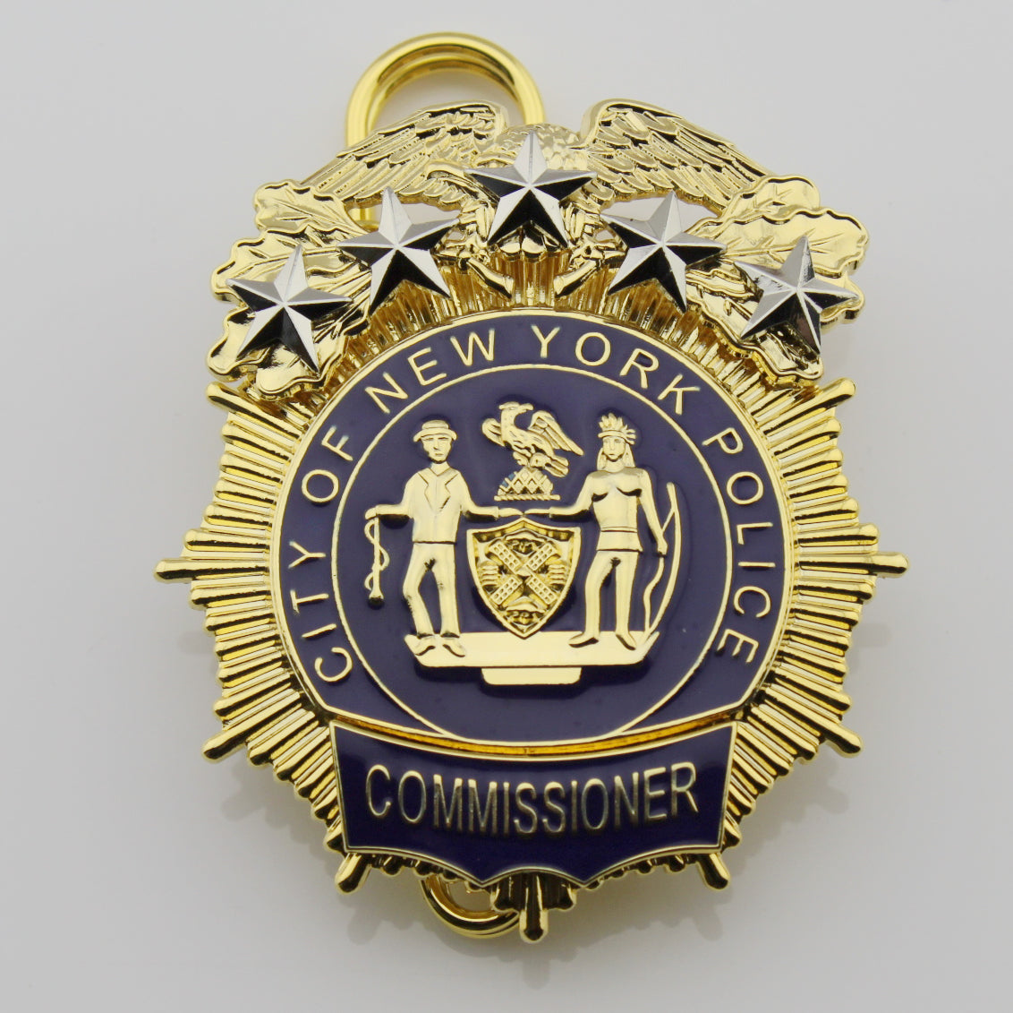 NY New York Police Badge Replica Movie Props 1/2/3/4/5 Star