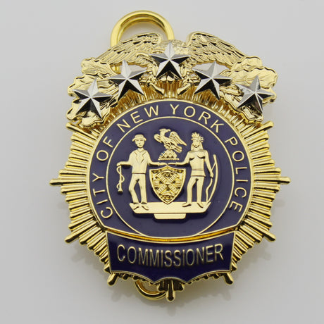 NY New York Police Badge Replica Movie Props 1/2/3/4/5 Star