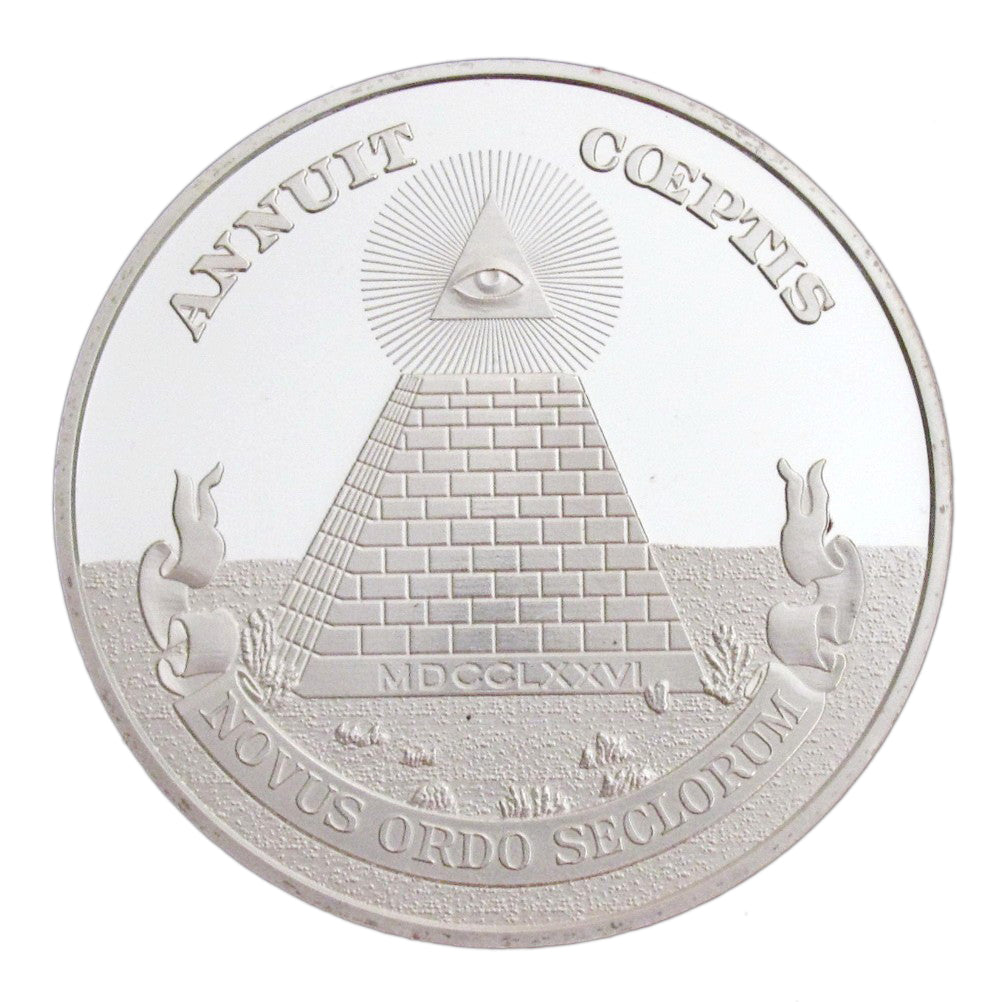 5pcs Masonic Freemasonry Freemason Symbol All-seeing Eyes Pyramid Challenge Coins