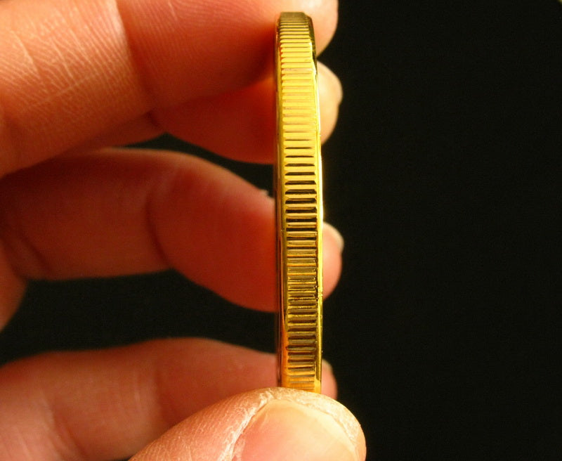 Masonic Freemason Symbol Pyramid All-seeing Eyes Gold Color Challenge Coin