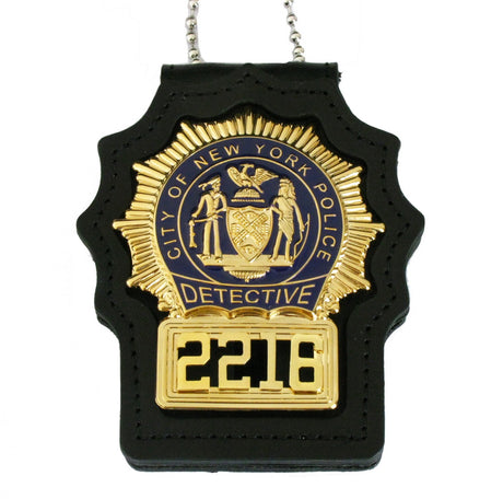 NYPD New York Police Detective Badge Solid Copper Replica Movie Props With No.2216