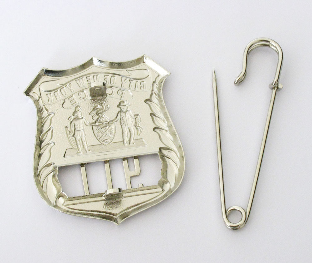Insigne d'officier de Police de New York NYPD, réplique en cuivre massif, accessoires de film avec No.911