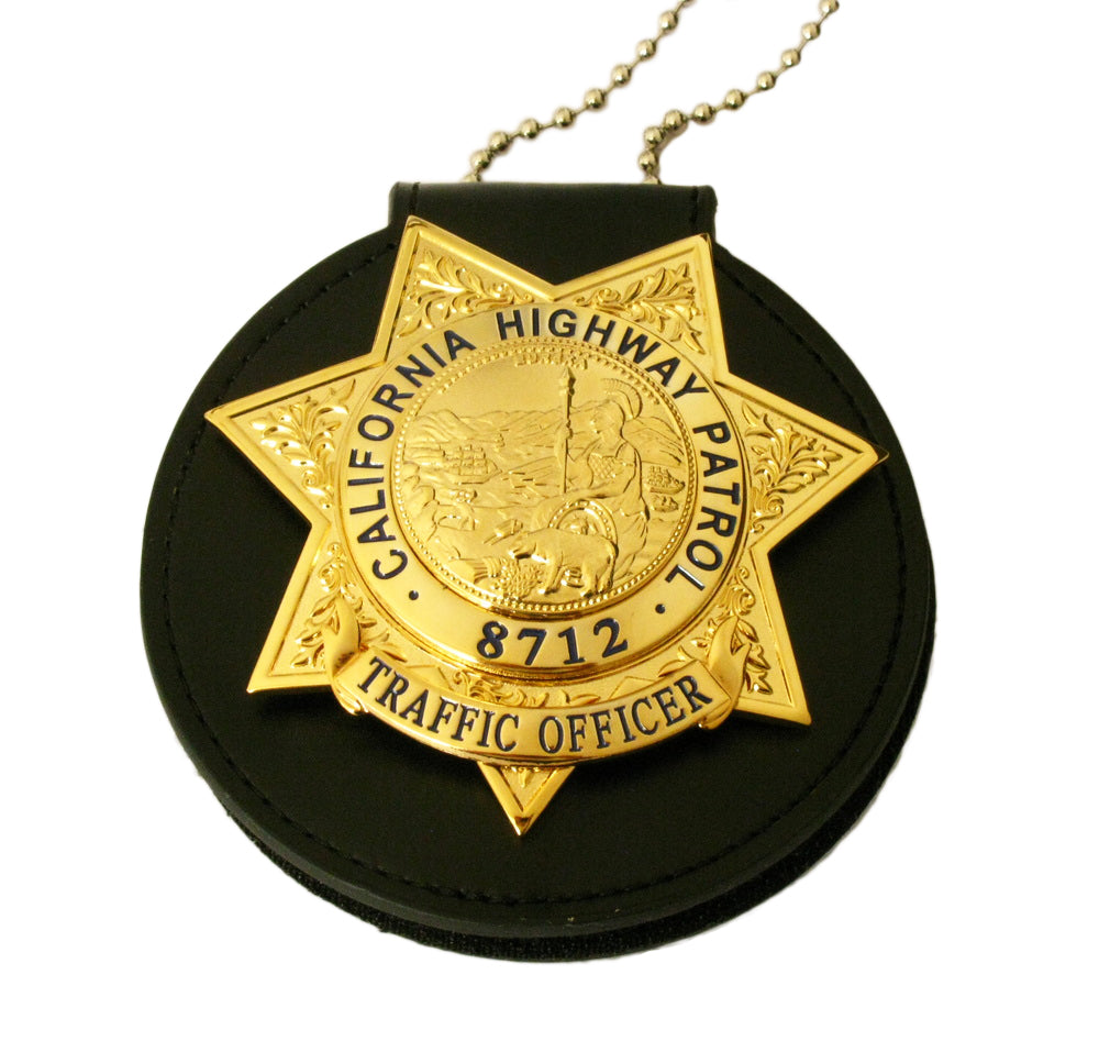 US CHP Traffic Officer Badge California Highway Patrol Replica Movie Props With Number 8712