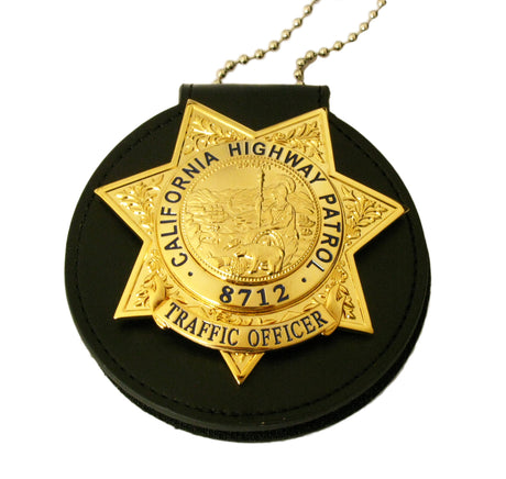 US CHP Traffic Officer Badge California Highway Patrol Replica Movie Props With Number 8712