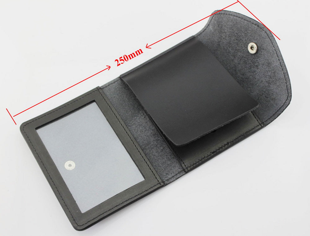 Top-grade Genuine Leather Holder/ Holster/ Wallet For Multi-size Police Badges & ID Card