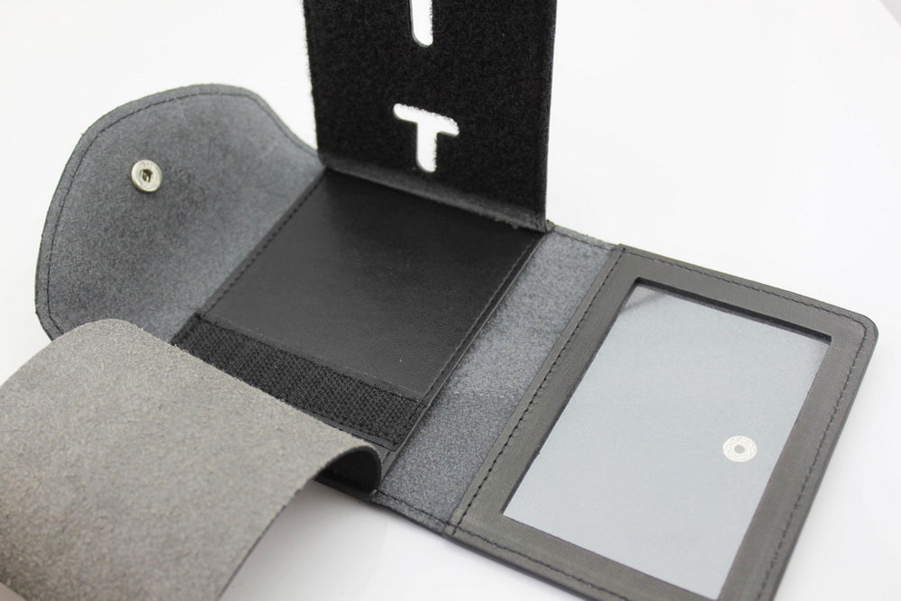 Top-grade Genuine Leather Holder/ Holster/ Wallet For Multi-size Police Badges & ID Card