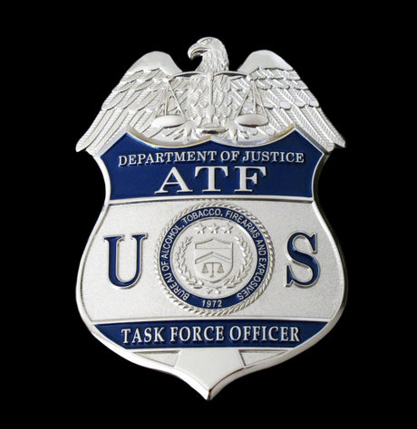 US ATF TFO Task Force Officer Badge Replica Movie Props