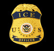 US ICE Officer Badge Solid Copper Replica Movie Props