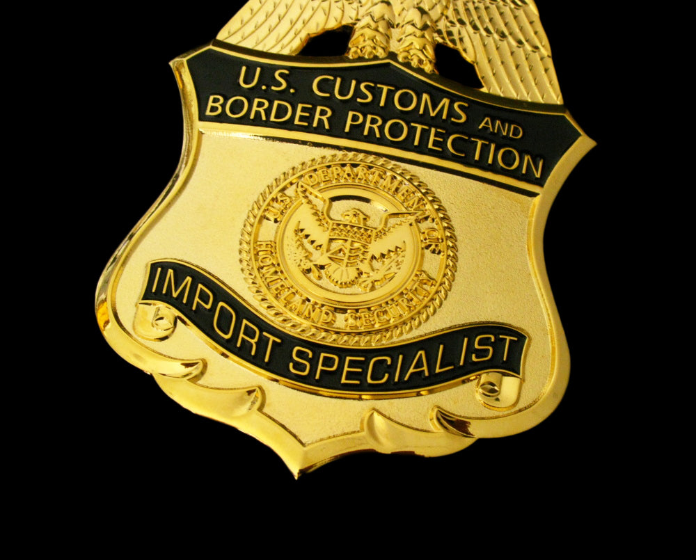 US CBP Import Specialist Customs and Border Protection Badge Replica Movie Props