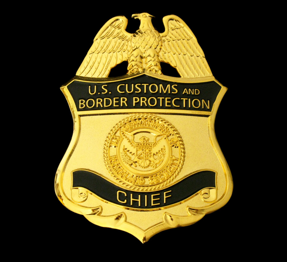 US CBP Chief Customs and Border Protection Badge Replica Movie Props