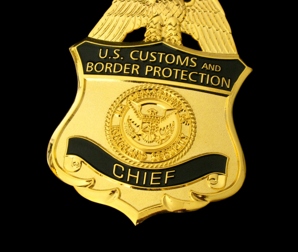 US CBP Chief Customs and Border Protection Badge Replica Movie Props