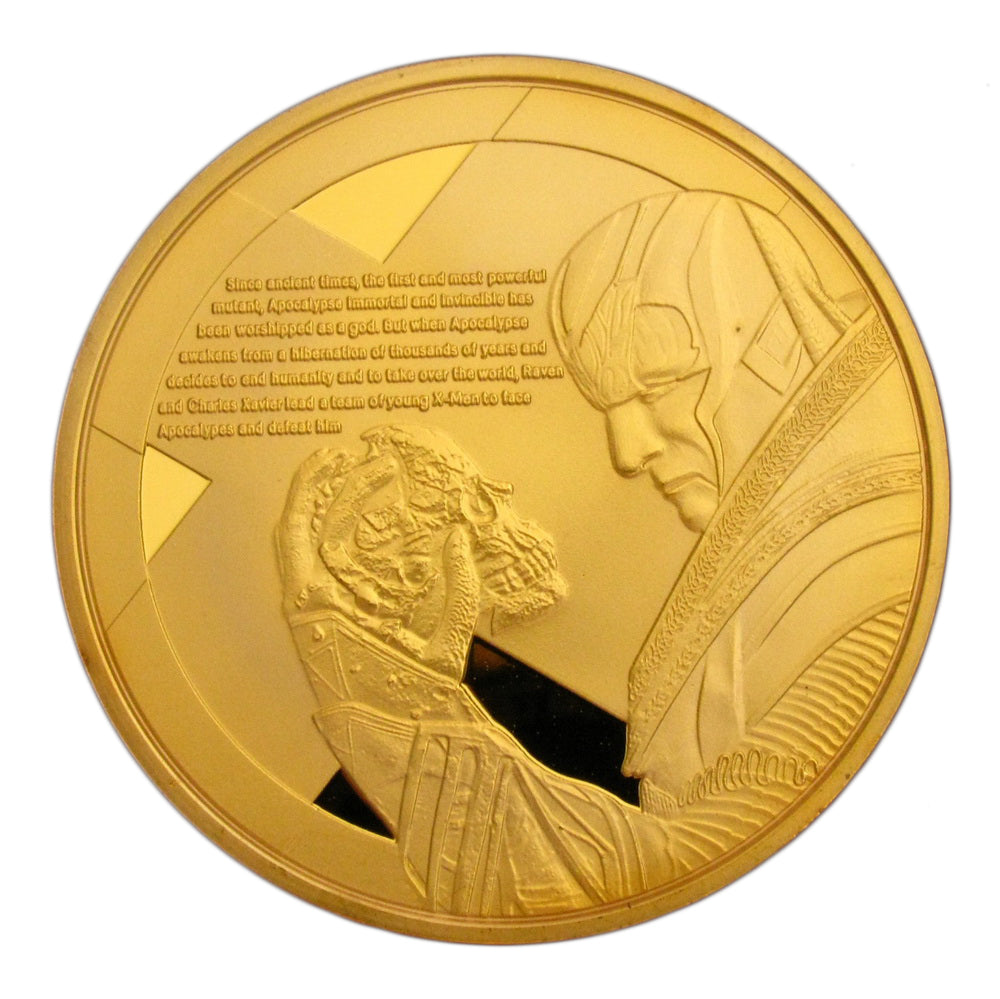 2016 New Movie X-Men Apocalypse Wolverine Superhero 24K Gold Plated Coin