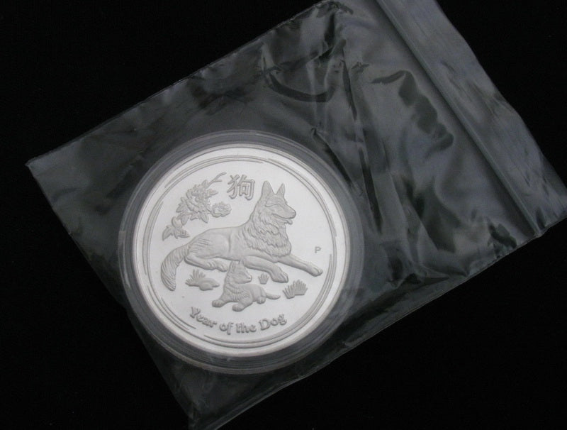 2018 Australia Lunar Zodiac Year of the Dog Silver Coin