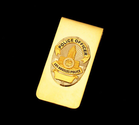 LAPD Police Officer Mini Badge Money Clip