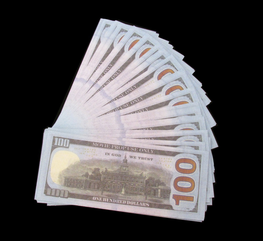 100x 7 Bundles All Denominations Full Print Bills Mix Stacks New Series Copy Prop Money