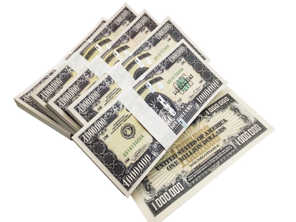 100 Pcs Of One Million Dollars US Statue Of Liberty Novelty Notes Banknotes Paper Money UNC Stack