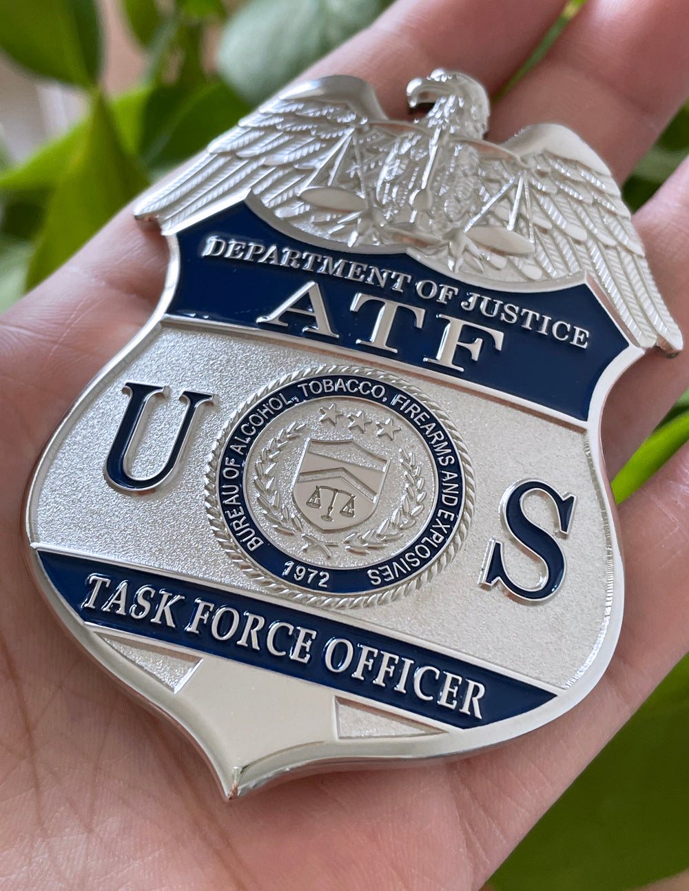 US ATF TFO Task Force Officer Badge Replica Movie Props
