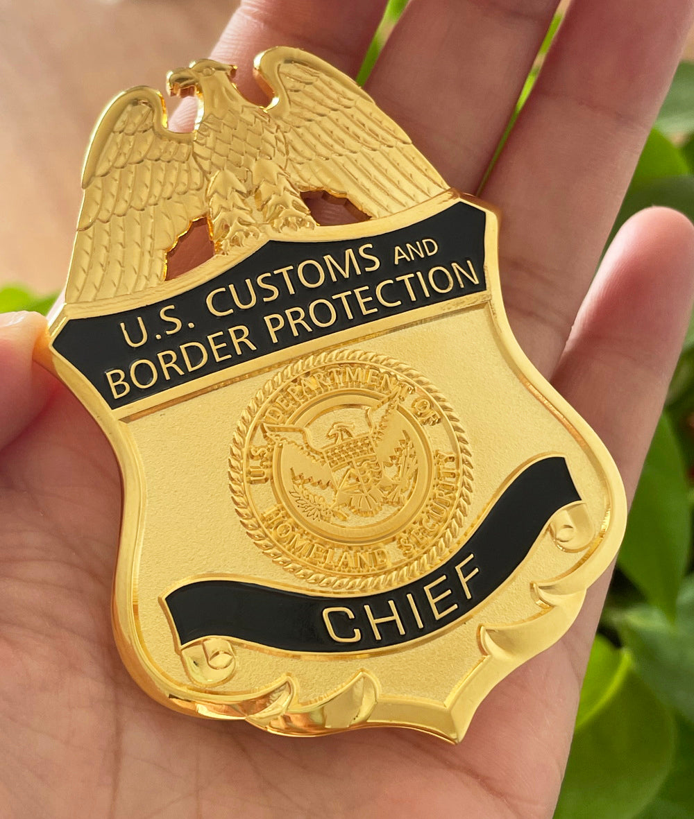 US CBP Chief Customs and Border Protection Badge Replica Movie Props