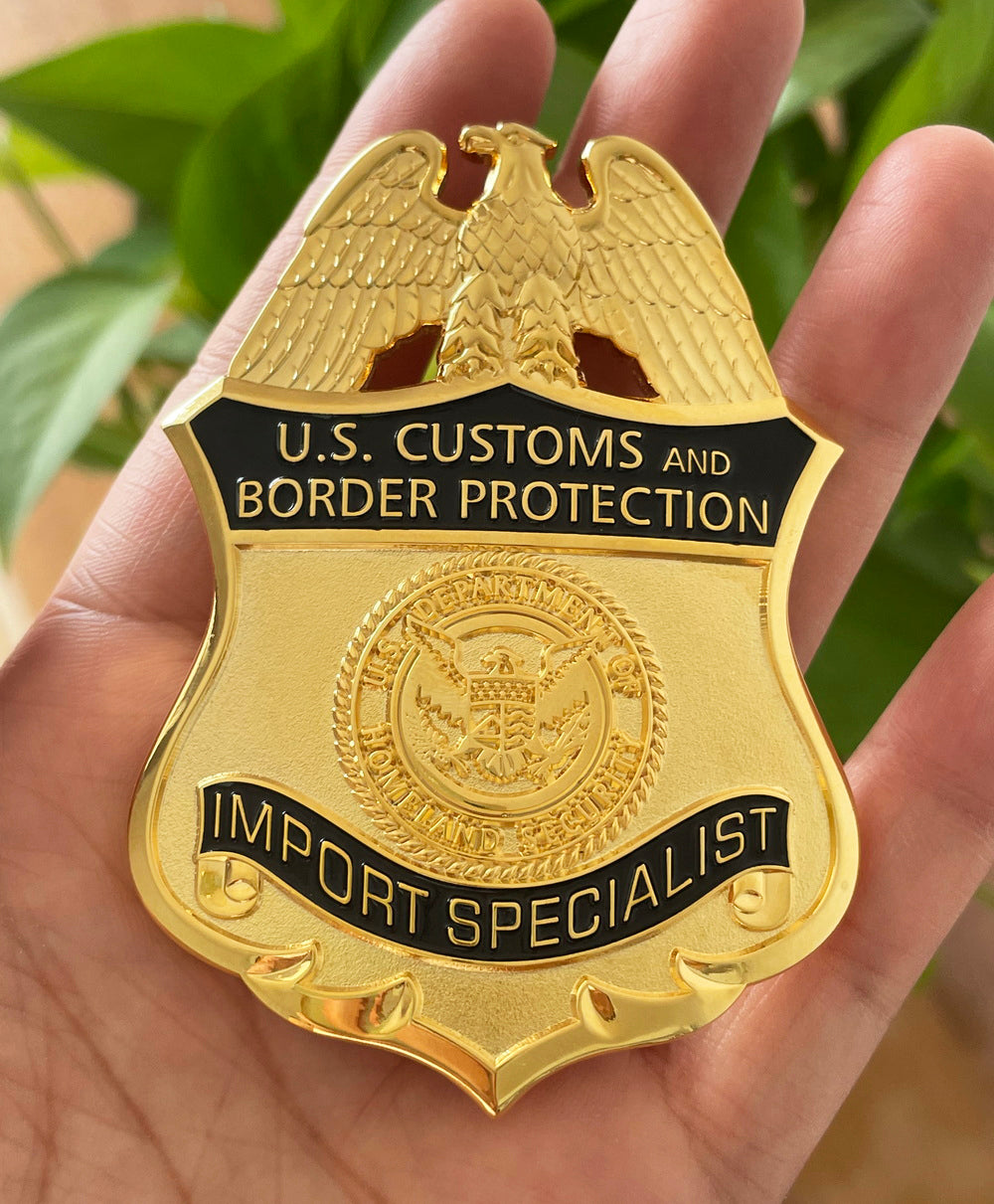 US CBP Import Specialist Customs and Border Protection Badge Replica Movie Props