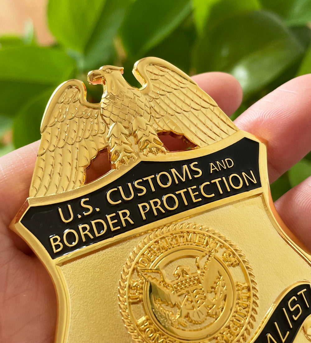 US CBP Import Specialist Customs and Border Protection Badge Replica Movie Props