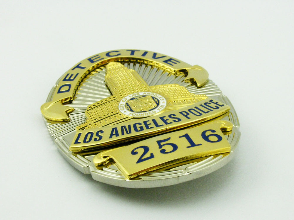 LAPD Los Angeles Detective Police Badge Replica Movie Props No. 2358/2516