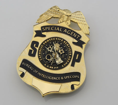 US SSPP Badge Special agent Catholic Protective Services Agency Replica Movie Props
