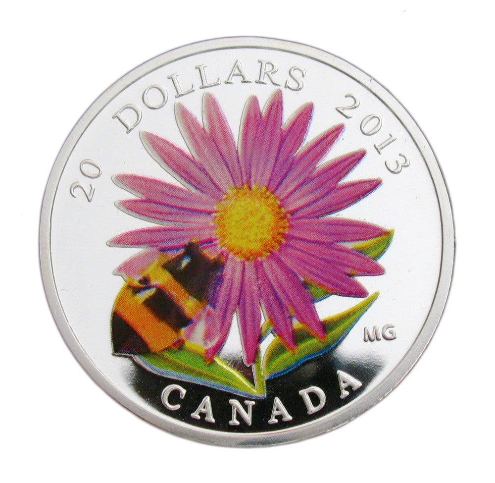 Canada Wild Flower Bird Duck Silver Commemorative Coin
