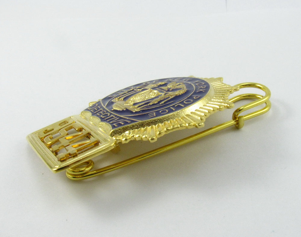 NYPD New York Police Detective Badge Replica Movie Props With No.9544