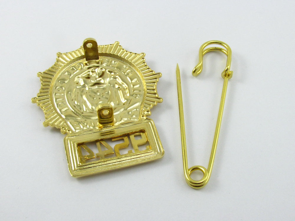 NYPD New York Police Detective Badge Replica Movie Props With No.9544