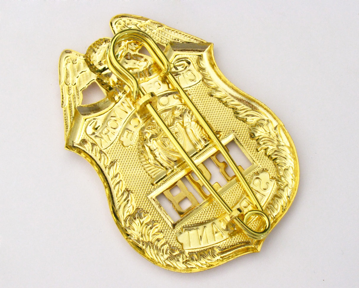 NY New York Sergeant Badge 398 Cosplay Movie Props