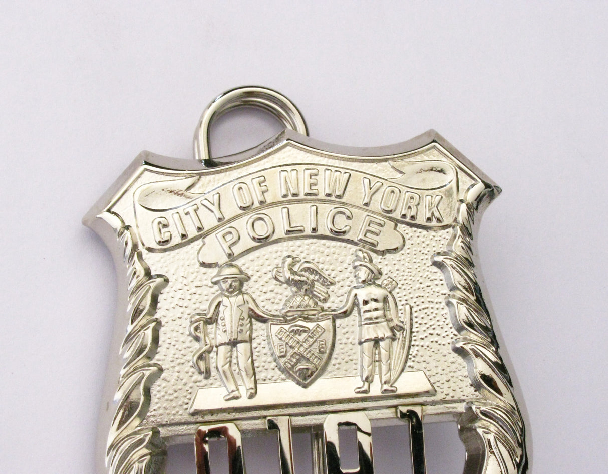 NYPD New York Police Detective Badge Solid Copper Replica Movie Props #9191