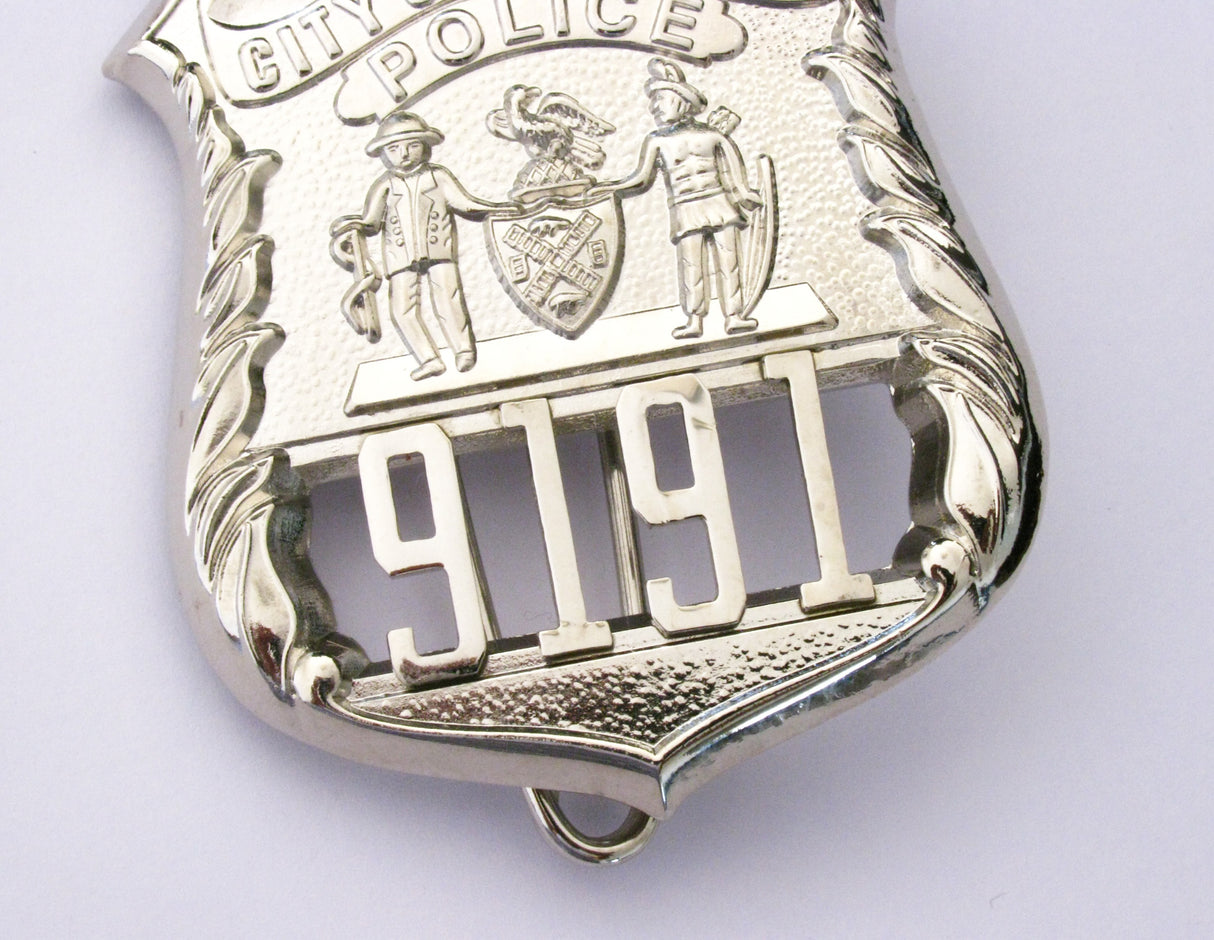 NYPD New York Police Detective Badge Solid Copper Replica Movie Props #9191