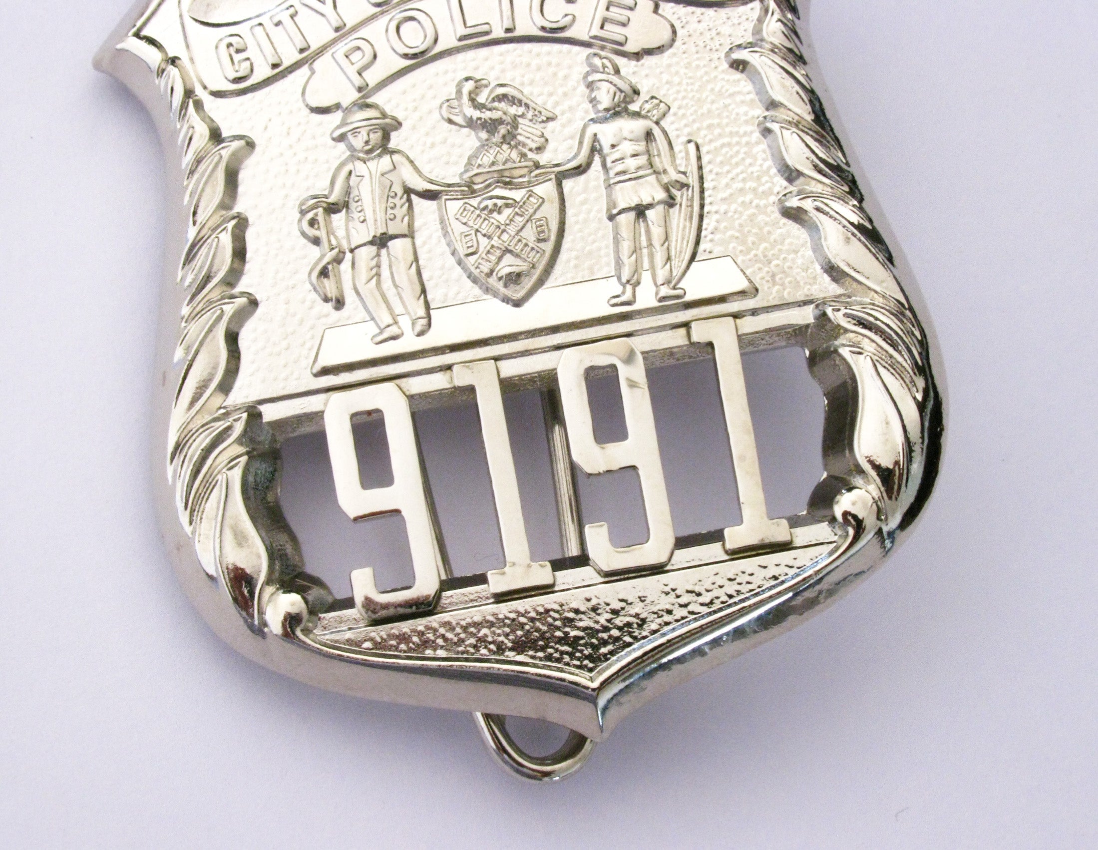 NYPD New York Police Detective Badge Solid Copper Replica Movie Props #9191