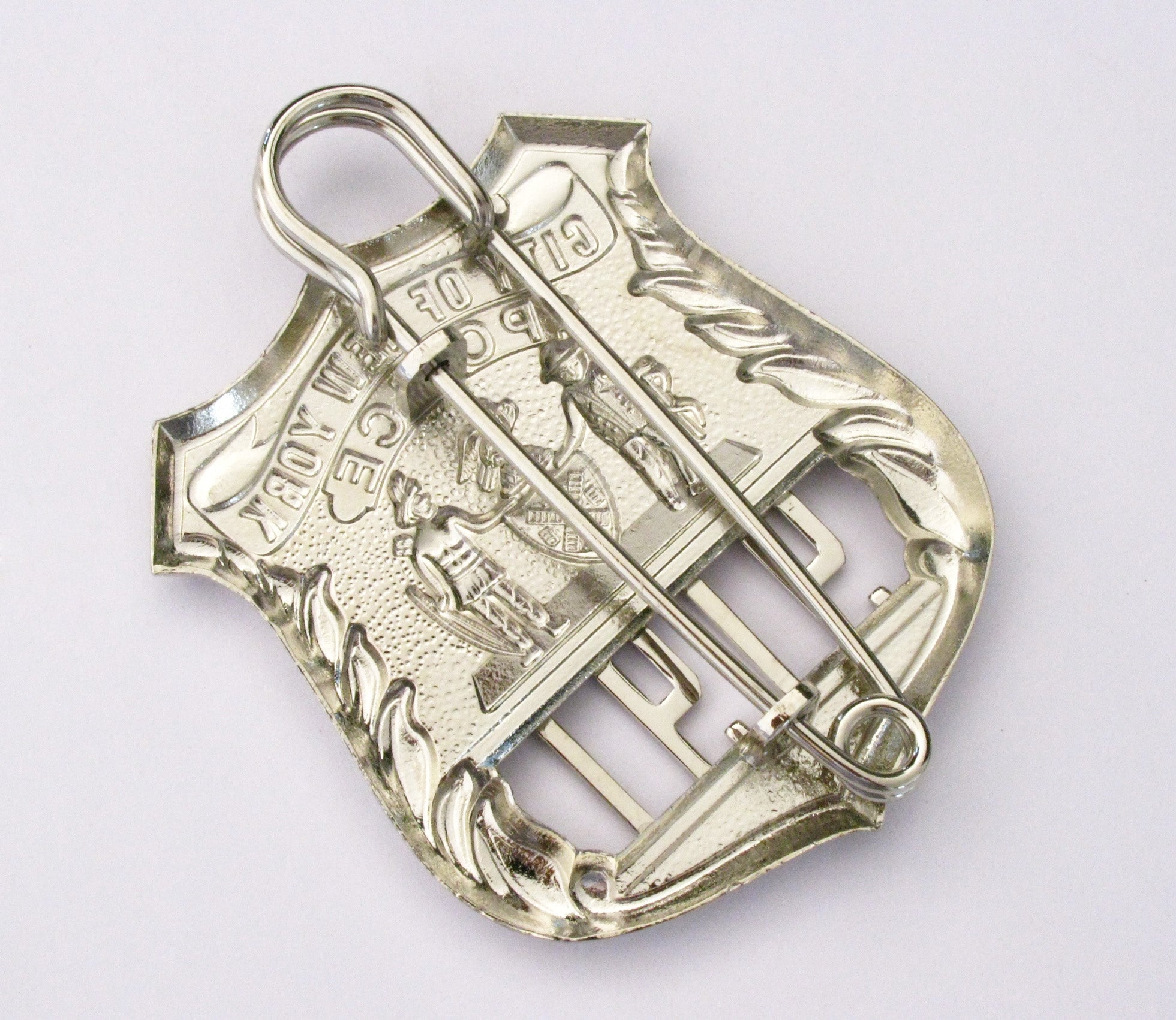 NYPD New York Police Detective Badge Solid Copper Replica Movie Props #9191