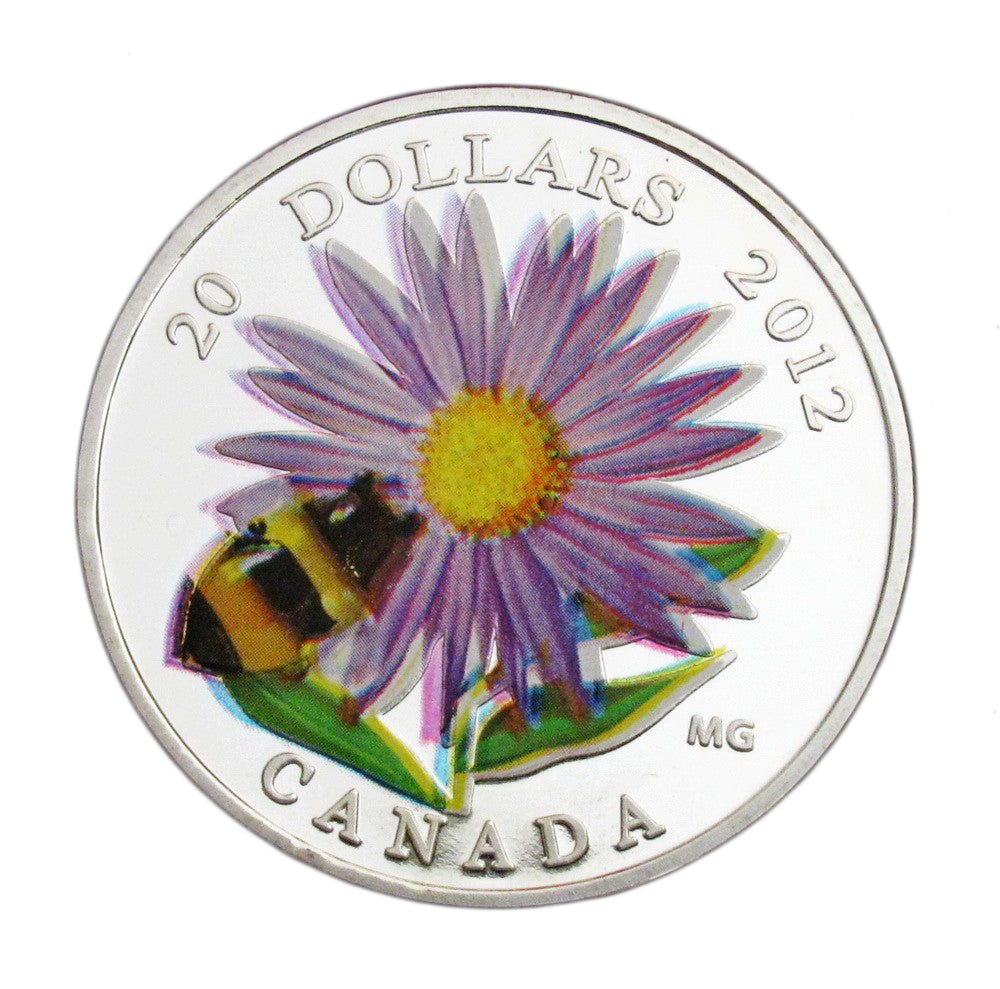 Canada Wild Flower Bird Duck Silver Commemorative Coin