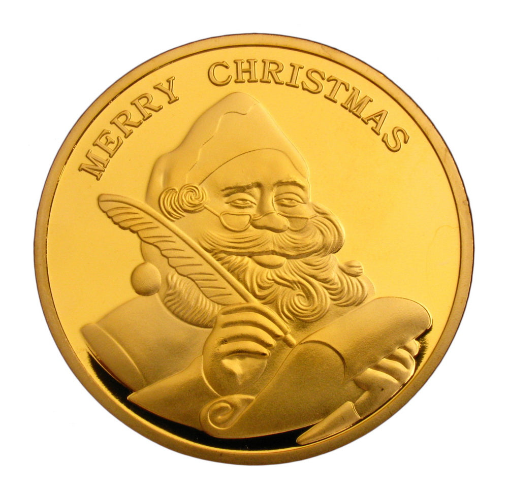 Santa Claus Snowman Merry Christmas Xmas Holiday New Year Gift Coins