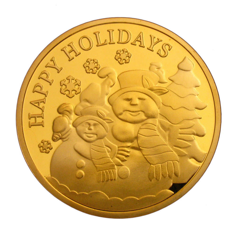 Santa Claus Snowman Merry Christmas Xmas Holiday New Year Gift Coins