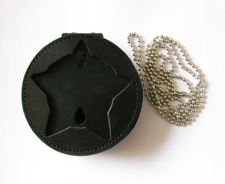 Genuine Leather Inset Type Holder/ Holster/ Wallet For Chicago Detective/Sergeant/Police Officer Police Badge