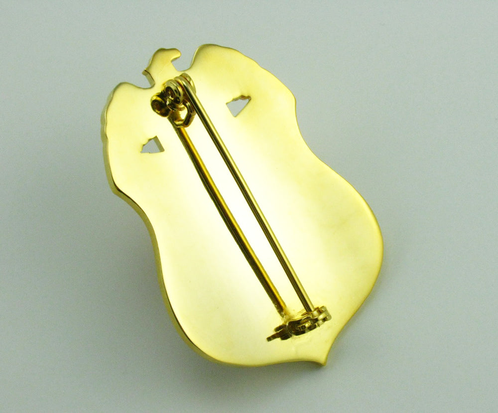 Badge d'agent spécial US TSA, réplique en cuivre massif, accessoires de film