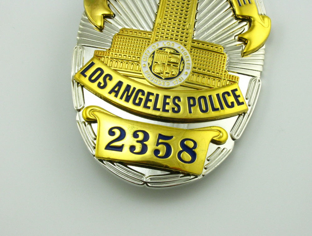 LAPD Los Angeles Detective Police Badge Replica Movie Props No. 2358/2516