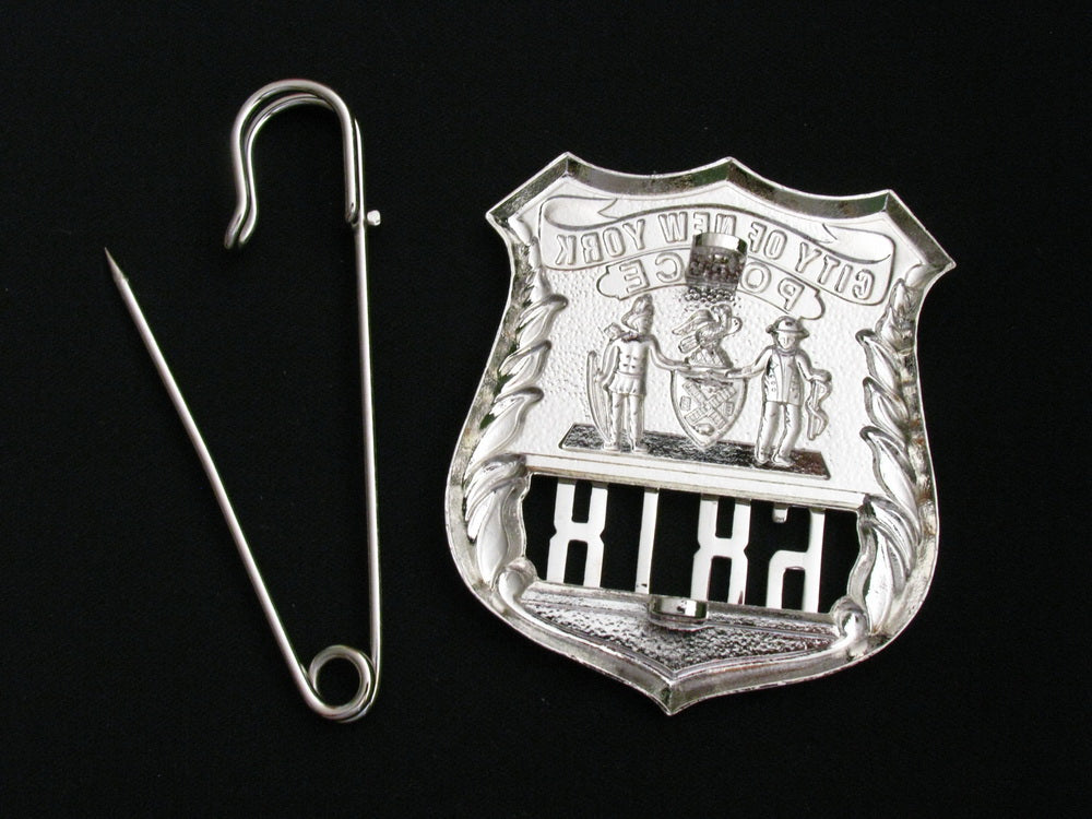 NY New York Police Detective Badge/Cap Badge Replica Movie Props No. 6818