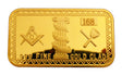 Masonic Freemasonry Freemason Symbol 24K Gold Plated Challenge Bar/Coin
