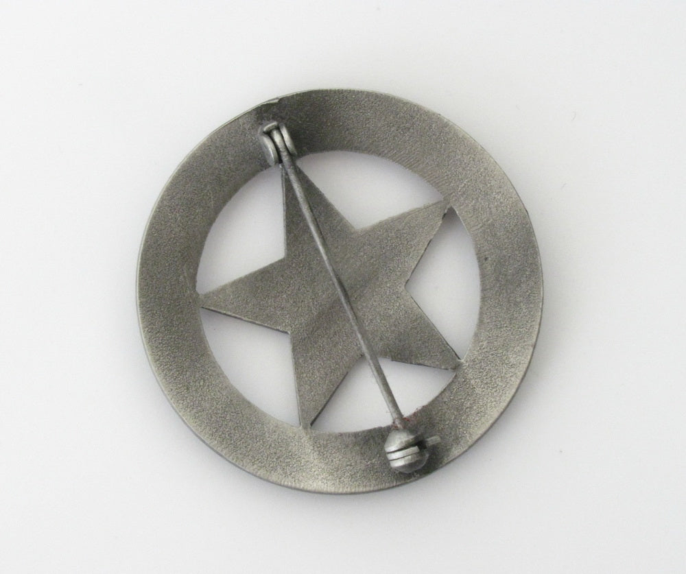 US Texas Rangers Badge Solid Copper Replica Movie Props